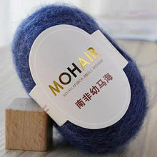 Load image into Gallery viewer, 25g/Roll Mohair Yarn Extra Soft Warm Baby Wool Crochet Yarn for Hand Knitting Sweater Shawl Scarf DIY Material Supplies