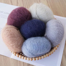 Load image into Gallery viewer, 25g/Roll Mohair Yarn Extra Soft Warm Baby Wool Crochet Yarn for Hand Knitting Sweater Shawl Scarf DIY Material Supplies