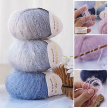 Load image into Gallery viewer, 25g/Roll Mohair Yarn Extra Soft Warm Baby Wool Crochet Yarn for Hand Knitting Sweater Shawl Scarf DIY Material Supplies