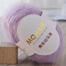 Load image into Gallery viewer, 25g/Roll Mohair Yarn Extra Soft Warm Baby Wool Crochet Yarn for Hand Knitting Sweater Shawl Scarf DIY Material Supplies