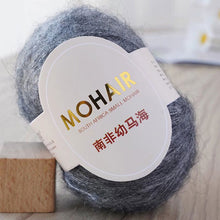 Load image into Gallery viewer, 25g/Roll Mohair Yarn Extra Soft Warm Baby Wool Crochet Yarn for Hand Knitting Sweater Shawl Scarf DIY Material Supplies