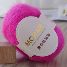 Load image into Gallery viewer, 25g/Roll Mohair Yarn Extra Soft Warm Baby Wool Crochet Yarn for Hand Knitting Sweater Shawl Scarf DIY Material Supplies