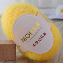 Load image into Gallery viewer, 25g/Roll Mohair Yarn Extra Soft Warm Baby Wool Crochet Yarn for Hand Knitting Sweater Shawl Scarf DIY Material Supplies