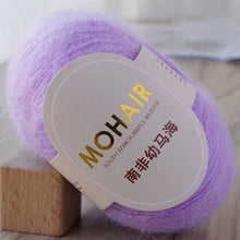 Load image into Gallery viewer, 25g/Roll Mohair Yarn Extra Soft Warm Baby Wool Crochet Yarn for Hand Knitting Sweater Shawl Scarf DIY Material Supplies