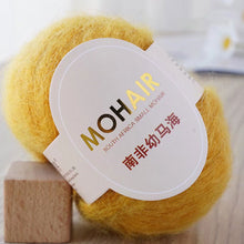 Load image into Gallery viewer, 25g/Roll Mohair Yarn Extra Soft Warm Baby Wool Crochet Yarn for Hand Knitting Sweater Shawl Scarf DIY Material Supplies