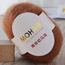 Load image into Gallery viewer, 25g/Roll Mohair Yarn Extra Soft Warm Baby Wool Crochet Yarn for Hand Knitting Sweater Shawl Scarf DIY Material Supplies
