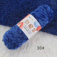 Load image into Gallery viewer, 100g/Roll Polyester Velvet Yarn Hand-Knitting Thread Soft Warm DIY Cotton Threads Plush Yarn Soft Chenille Yarn