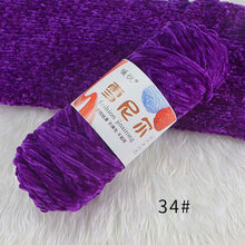 Load image into Gallery viewer, 100g/Roll Polyester Velvet Yarn Hand-Knitting Thread Soft Warm DIY Cotton Threads Plush Yarn Soft Chenille Yarn
