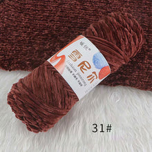 Load image into Gallery viewer, 100g/Roll Polyester Velvet Yarn Hand-Knitting Thread Soft Warm DIY Cotton Threads Plush Yarn Soft Chenille Yarn