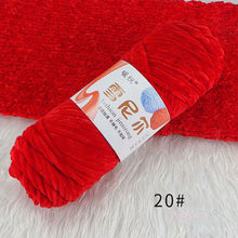 Load image into Gallery viewer, 100g/Roll Polyester Velvet Yarn Hand-Knitting Thread Soft Warm DIY Cotton Threads Plush Yarn Soft Chenille Yarn