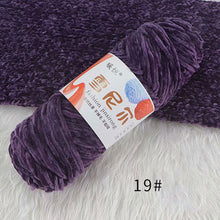 Load image into Gallery viewer, 100g/Roll Polyester Velvet Yarn Hand-Knitting Thread Soft Warm DIY Cotton Threads Plush Yarn Soft Chenille Yarn
