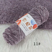 Load image into Gallery viewer, 100g/Roll Polyester Velvet Yarn Hand-Knitting Thread Soft Warm DIY Cotton Threads Plush Yarn Soft Chenille Yarn