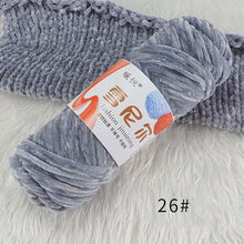 Load image into Gallery viewer, 100g/Roll Polyester Velvet Yarn Hand-Knitting Thread Soft Warm DIY Cotton Threads Plush Yarn Soft Chenille Yarn