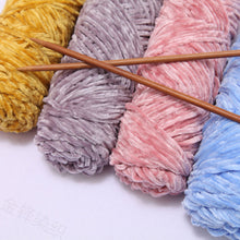 Load image into Gallery viewer, 100g/Roll Polyester Velvet Yarn Hand-Knitting Thread Soft Warm DIY Cotton Threads Plush Yarn Soft Chenille Yarn