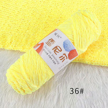 Load image into Gallery viewer, 100g/Roll Polyester Velvet Yarn Hand-Knitting Thread Soft Warm DIY Cotton Threads Plush Yarn Soft Chenille Yarn