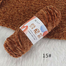 Load image into Gallery viewer, 100g/Roll Polyester Velvet Yarn Hand-Knitting Thread Soft Warm DIY Cotton Threads Plush Yarn Soft Chenille Yarn