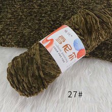 Load image into Gallery viewer, 100g/Roll Polyester Velvet Yarn Hand-Knitting Thread Soft Warm DIY Cotton Threads Plush Yarn Soft Chenille Yarn