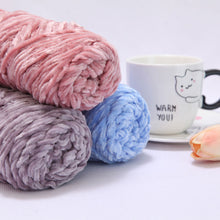 Load image into Gallery viewer, 100g/Roll Polyester Velvet Yarn Hand-Knitting Thread Soft Warm DIY Cotton Threads Plush Yarn Soft Chenille Yarn