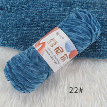 Load image into Gallery viewer, 100g/Roll Polyester Velvet Yarn Hand-Knitting Thread Soft Warm DIY Cotton Threads Plush Yarn Soft Chenille Yarn