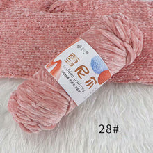 Load image into Gallery viewer, 100g/Roll Polyester Velvet Yarn Hand-Knitting Thread Soft Warm DIY Cotton Threads Plush Yarn Soft Chenille Yarn