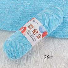 Load image into Gallery viewer, 100g/Roll Polyester Velvet Yarn Hand-Knitting Thread Soft Warm DIY Cotton Threads Plush Yarn Soft Chenille Yarn