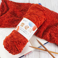 Load image into Gallery viewer, 100g/Roll Polyester Velvet Yarn Hand-Knitting Thread Soft Warm DIY Cotton Threads Plush Yarn Soft Chenille Yarn