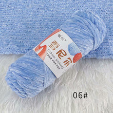 Load image into Gallery viewer, 100g/Roll Polyester Velvet Yarn Hand-Knitting Thread Soft Warm DIY Cotton Threads Plush Yarn Soft Chenille Yarn