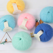 Load image into Gallery viewer, 25g/Roll Mohair Yarn Extra Soft Warm Baby Wool Crochet Yarn for Hand Knitting Sweater Shawl Scarf DIY Material Supplies
