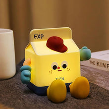 Load image into Gallery viewer, Cartoon Milk Box Silicone LED Night Light Pat Sensor Rechargeable Lamp Kids Bedroom Decor Night Lamp Birthday Valentine's Day Gifts