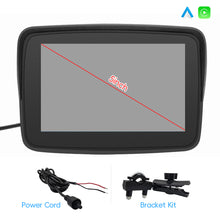 Load image into Gallery viewer, 5Inch Motorcycle Portable GPS Navigation Built-in Carplay/Android Auto Display Wireless GPS Screen Apple Waterproof IPX7