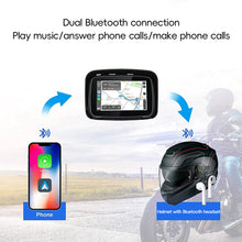 Load image into Gallery viewer, 5Inch Motorcycle Portable GPS Navigation Built-in Carplay/Android Auto Display Wireless GPS Screen Apple Waterproof IPX7