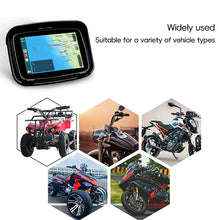 Load image into Gallery viewer, 5Inch Motorcycle Portable GPS Navigation Built-in Carplay/Android Auto Display Wireless GPS Screen Apple Waterproof IPX7