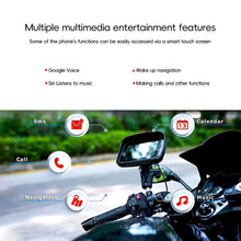 Load image into Gallery viewer, 5Inch Motorcycle Portable GPS Navigation Built-in Carplay/Android Auto Display Wireless GPS Screen Apple Waterproof IPX7