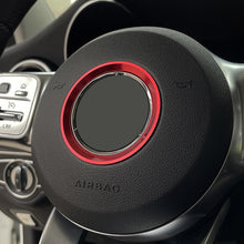 Load image into Gallery viewer, 51mm/58mm Car Steering Wheel Decoration Stickers For Mercedes Benz C-Class A160 A180 A250 A35 A45 AMG EQA GLE CLS GLS A B C E Class