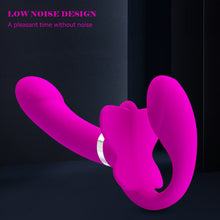 Load image into Gallery viewer, Strapless Strap-on Dildo Vibrators for Women Double-heads Vibrating Penis Lesbian Erotic Toys for Adult Sex Toys for Couples
