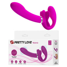 Load image into Gallery viewer, Strapless Strap-on Dildo Vibrators for Women Double-heads Vibrating Penis Lesbian Erotic Toys for Adult Sex Toys for Couples