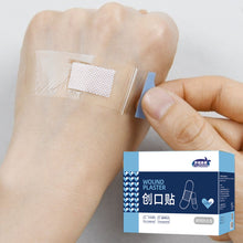 Load image into Gallery viewer, 50PCS/120PCS Waterproof Adhesive Wound Plaster Transparent Invisible Hemostatic Anti-Wear Foot Scarring Anti-Bacterial Patch Home Travel First-Aid Appliance