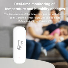 Load image into Gallery viewer, Wifi/Zigbee Smart Temperature And Humidity Sensor Whole House Smart Home Control Linkage Battery Powered App Control