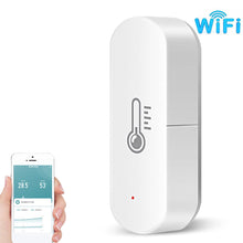 Load image into Gallery viewer, Wifi/Zigbee Smart Temperature And Humidity Sensor Whole House Smart Home Control Linkage Battery Powered App Control