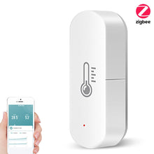 Load image into Gallery viewer, Wifi/Zigbee Smart Temperature And Humidity Sensor Whole House Smart Home Control Linkage Battery Powered App Control