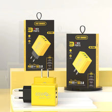 Load image into Gallery viewer, PD 65W Smart Phone Fast Charger Dual Type-C+ Single USB Interface EU&US Standard Adapters
