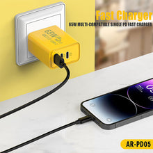 Load image into Gallery viewer, PD 65W Smart Phone Fast Charger Dual Type-C+ Single USB Interface EU&US Standard Adapters
