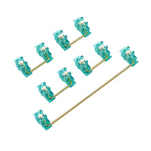 Load image into Gallery viewer, Steel Plates Satellite Axis Transparent Plate Mounted Stabilizer Gold-Plated Wire Mechanical Keyboard Accessories 2U/6.25U