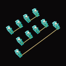 Load image into Gallery viewer, Steel Plates Satellite Axis Transparent Plate Mounted Stabilizer Gold-Plated Wire Mechanical Keyboard Accessories 2U/6.25U