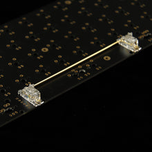 Load image into Gallery viewer, Steel Plates Satellite Axis Transparent Plate Mounted Stabilizer Gold-Plated Wire Mechanical Keyboard Accessories 2U/6.25U