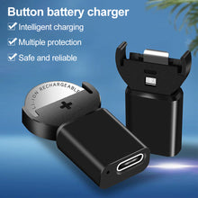 Load image into Gallery viewer, 1PC Mini Smart Button Battery Charger Type-C 3.6V Lithium Battery For Lir2032/Lir1632/Lir2025/Lir2016/Lir2032H