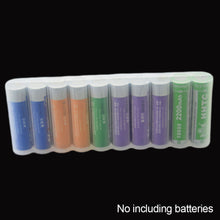 Load image into Gallery viewer, 1PC 10-Slot Transparent PP Plastic Battery Storage Box For 18650 Battery Portable Lithium Battery Waterproof Protection Box