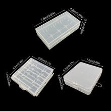 Load image into Gallery viewer, 1PC 2/4/8-Slot Transparent PP Plastic Battery Storage Box For AAA/AA/18650 Battery Portable Lithium Battery Waterproof Protection Box