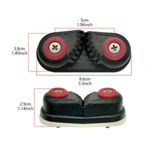 Load image into Gallery viewer, 2 Row Ball Bearing Cam Clamp Cleat Pilates Equipment Pulley Rope Clamp Marine Boat Fast Entry Rope Wire Fairlead Sailing Sailboat