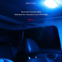 Load image into Gallery viewer, 10 LED Car Interior Touch Ceiling Light Wall Reading Lamp Magnet Base Ceiling Light Ambient Mood Trunk Light Inside